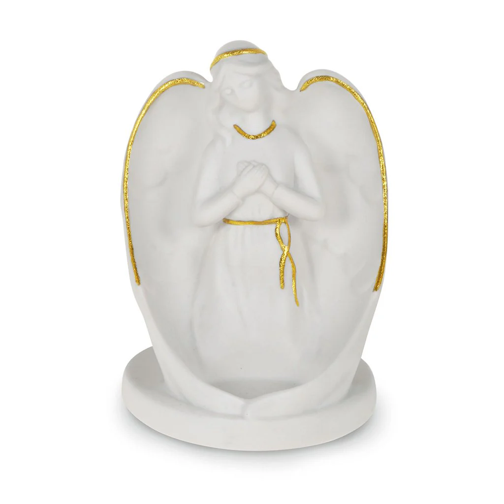 Hallmark : Bereavement Angel Figurine Tea-Light Holder - 4.87"