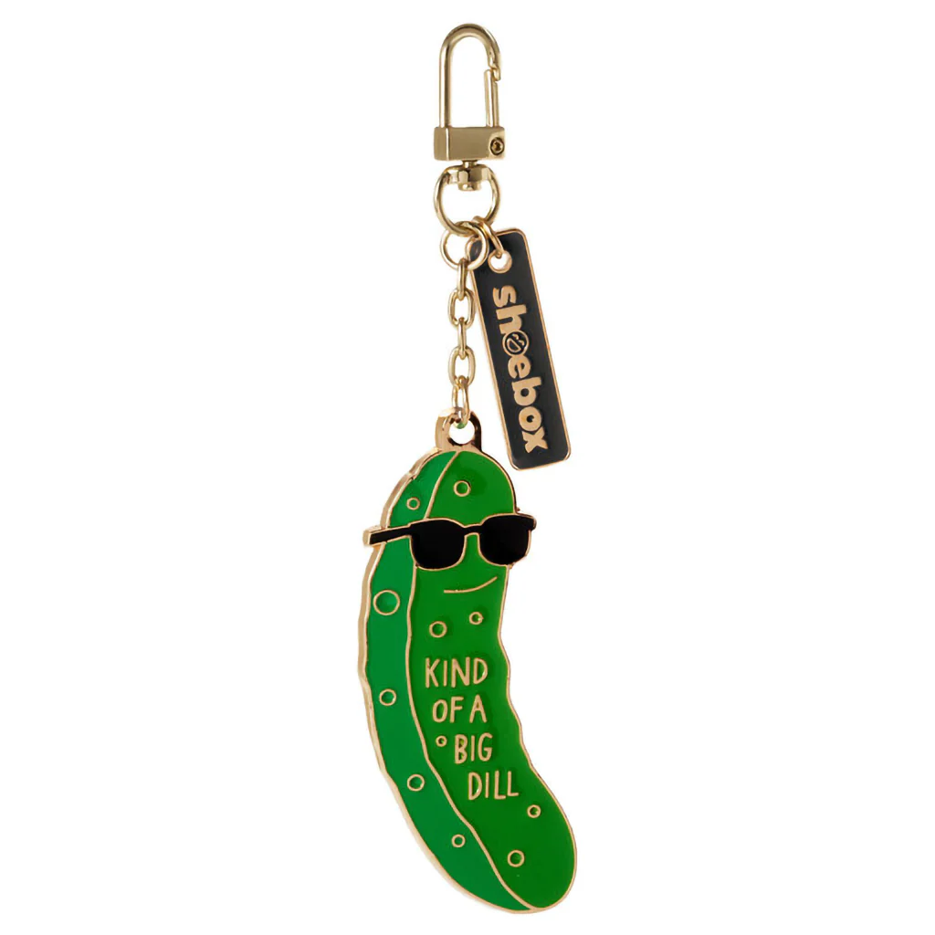 Hallmark : Big Dill Pickle Charm Keychain