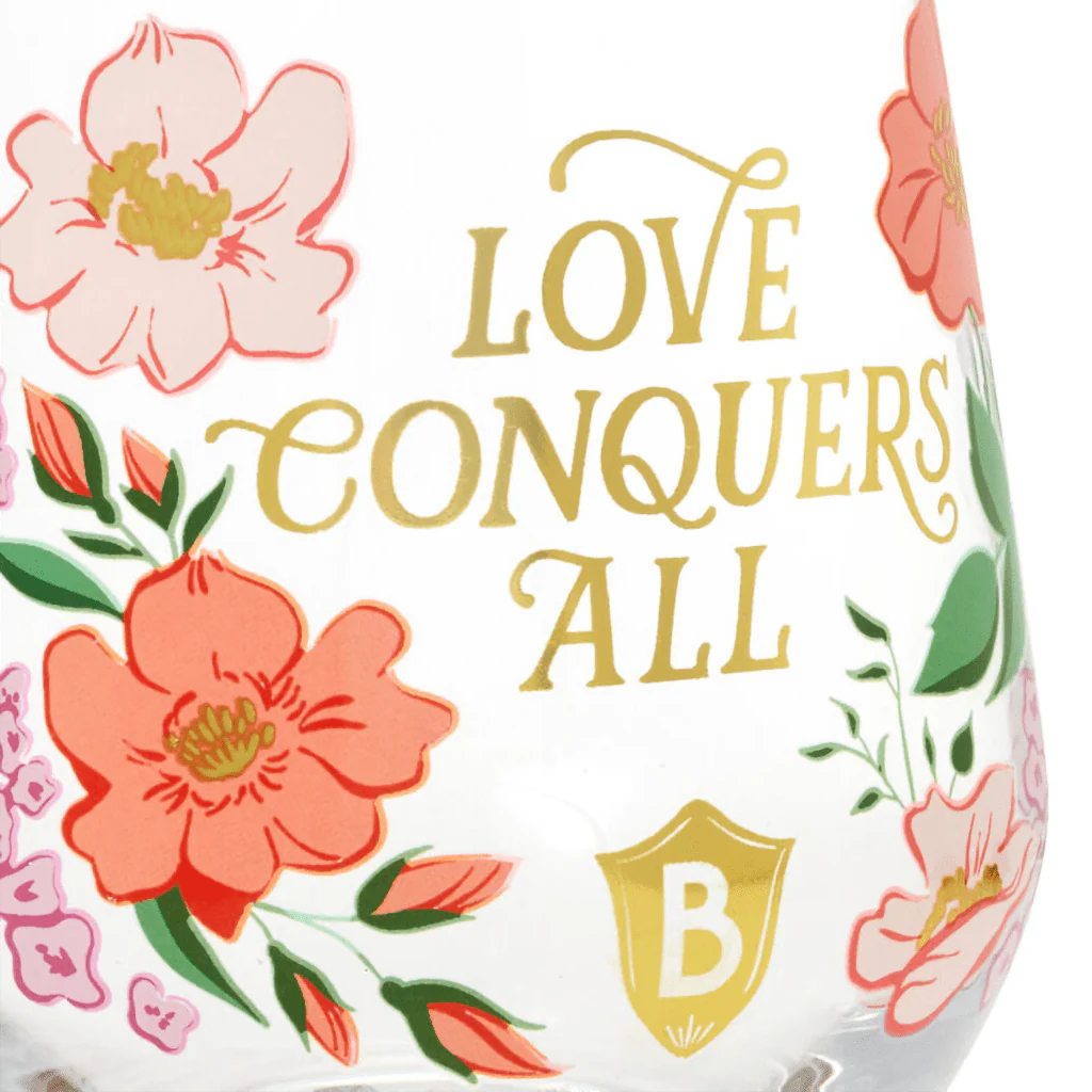 Hallmark : Bridgerton Love Conquers All Stemless Wine Glass - Image 3