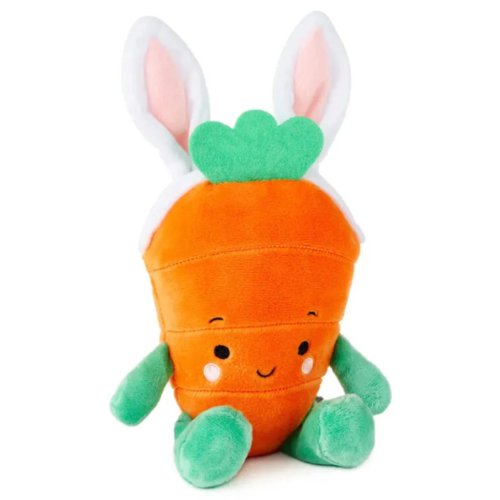 Hallmark : Carrot Wearing Bunny Ears Easter Plush Toy, 5.5" - Image 3