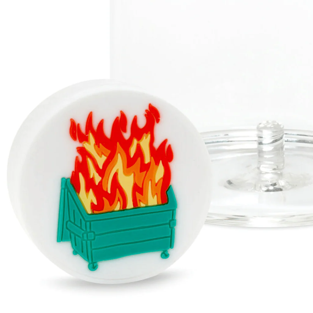 Hallmark : Charmers Dumpster Fire Funny Silicone Charm, 1.75" H - Image 2