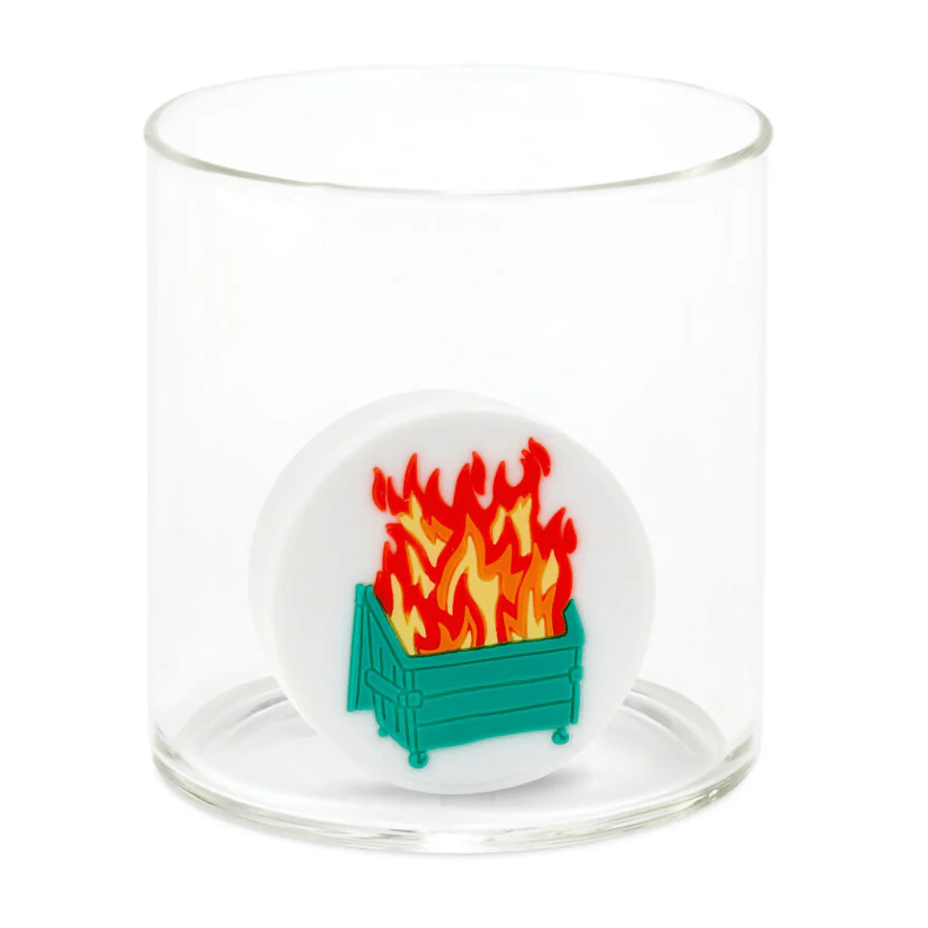 Hallmark : Charmers Dumpster Fire Funny Silicone Charm, 1.75" H - Image 3