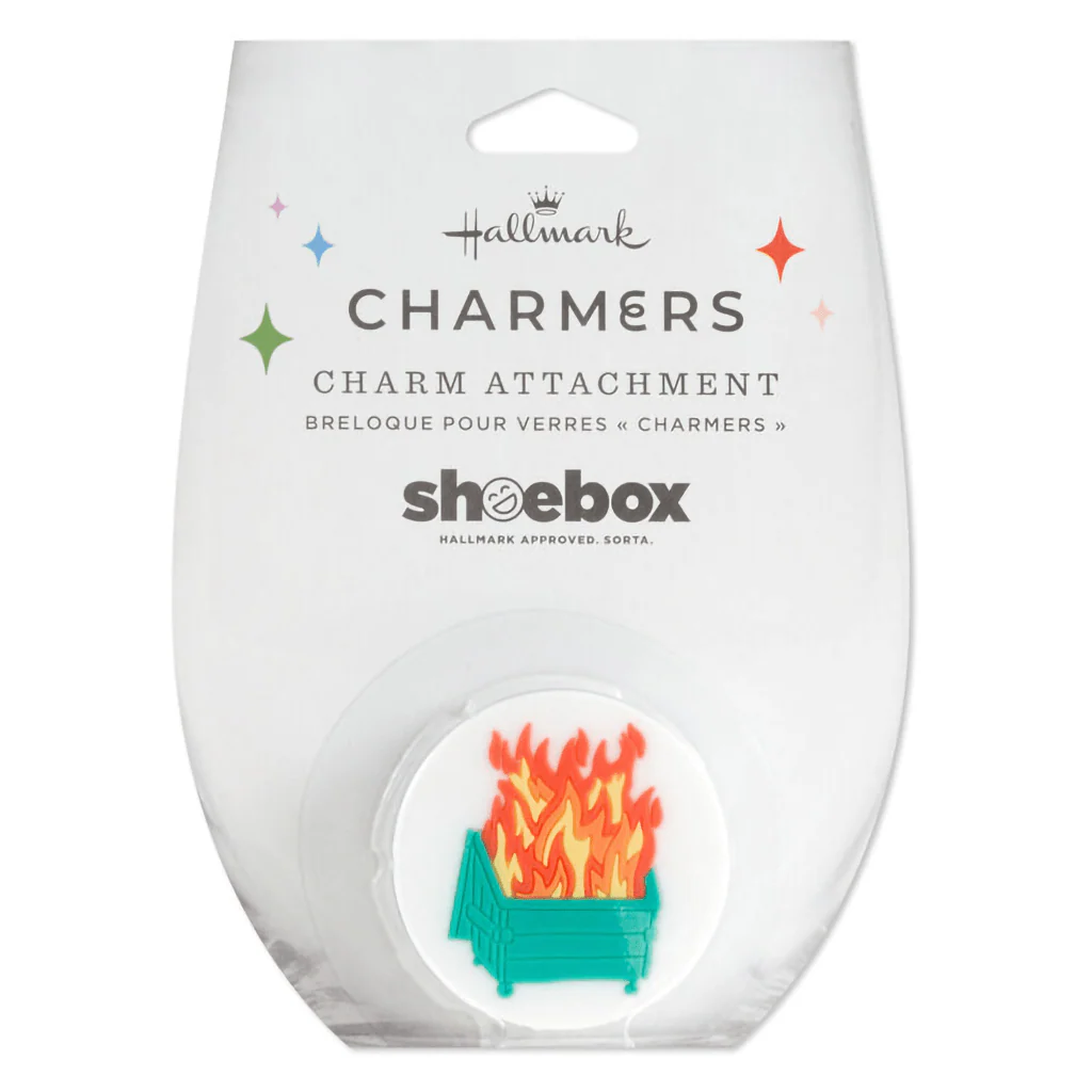Hallmark : Charmers Dumpster Fire Funny Silicone Charm, 1.75" H - Image 4