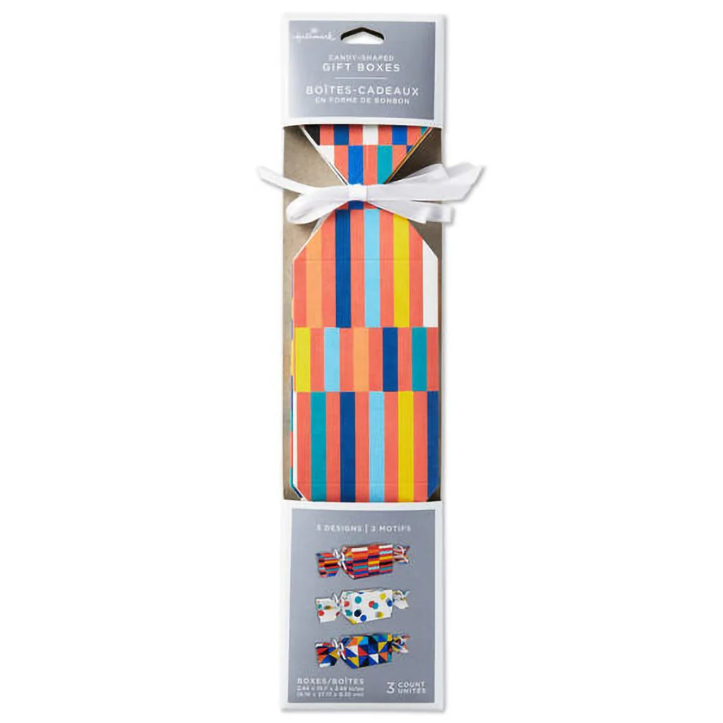 Hallmark : Colorful Candy-Shaped Party Favor Boxes, Set of 3 - Image 4