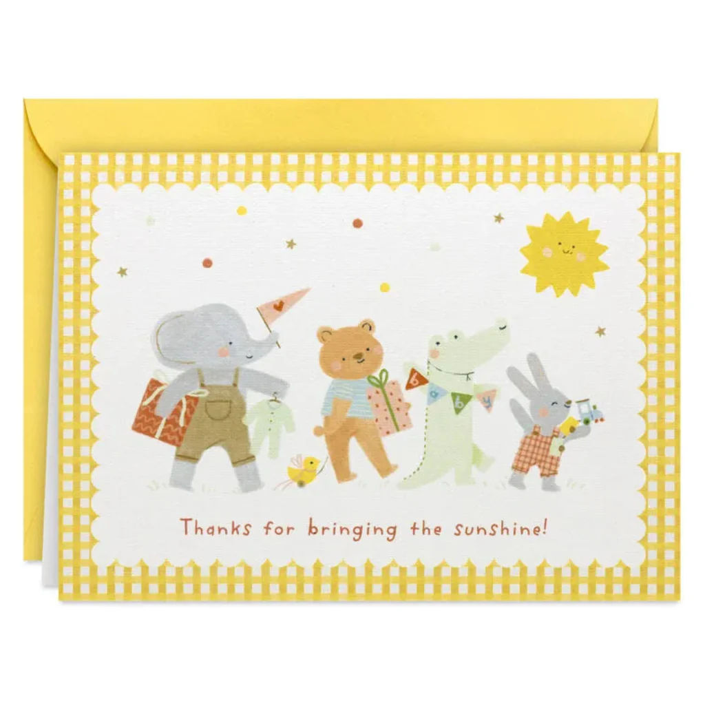 Hallmark : Cute Animal Babies Thank You Note Cards Pack - Image 3