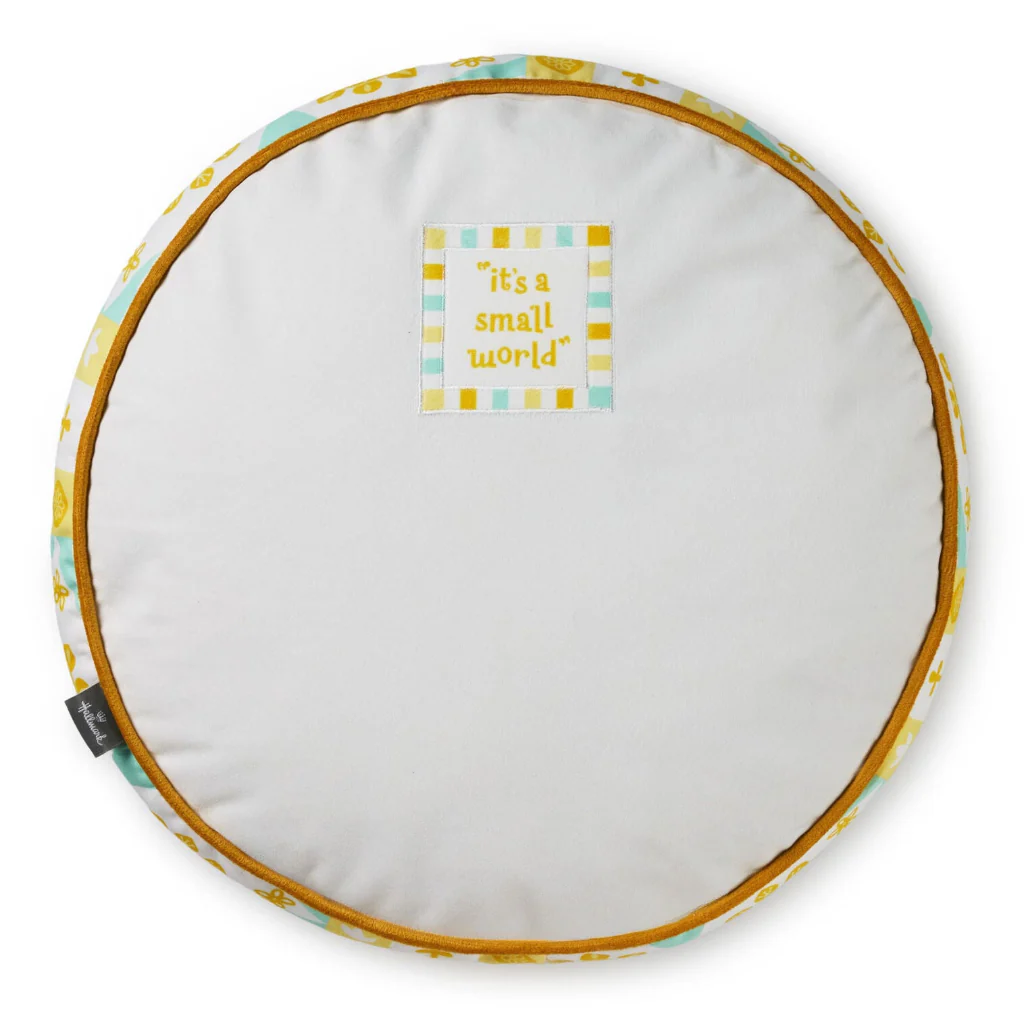 Hallmark : Disney It's a Small World Round Clock Face Pillow, 15 - Image 2