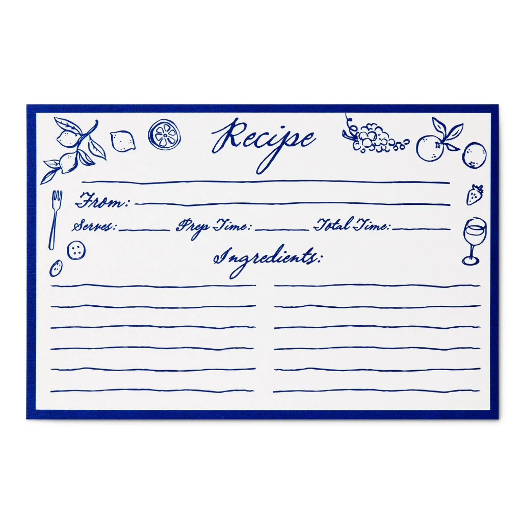 Hallmark : Food for the Table Recipe Cards, Pack of 36 - Image 5