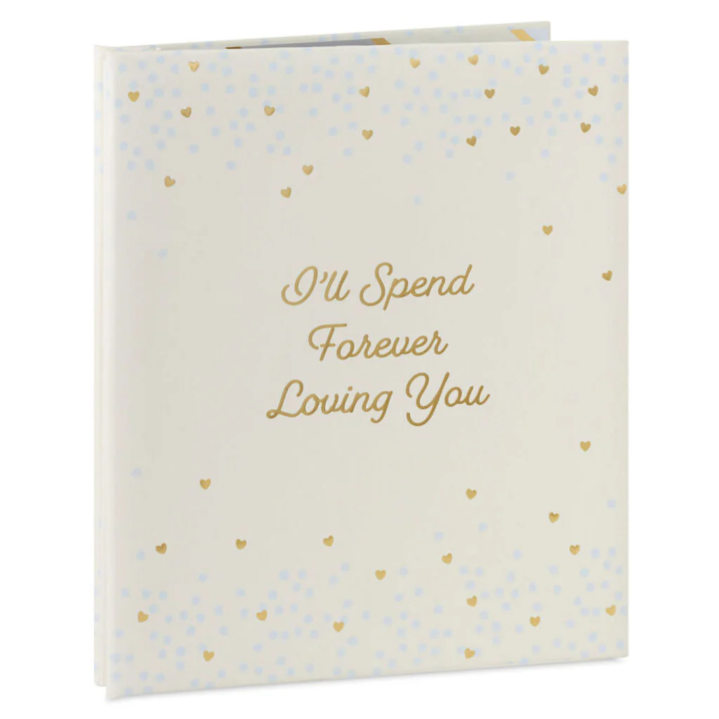 Hallmark : Forever Loving You Hearts on Cream Refillable Photo Album - Image 6