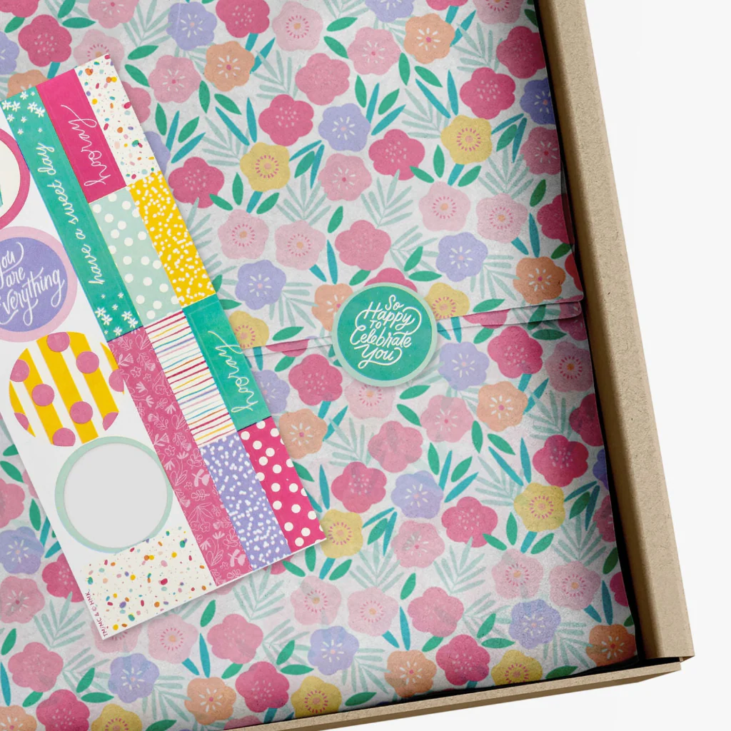 Hallmark : Fun Floral Tissue Paper Wrapping Kit - Image 2