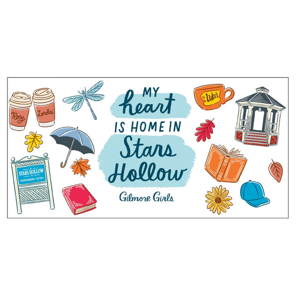 Hallmark : Gilmore Girls Stars Hollow Icons Collectible Drinking Glass, 13.5 oz. - Image 2