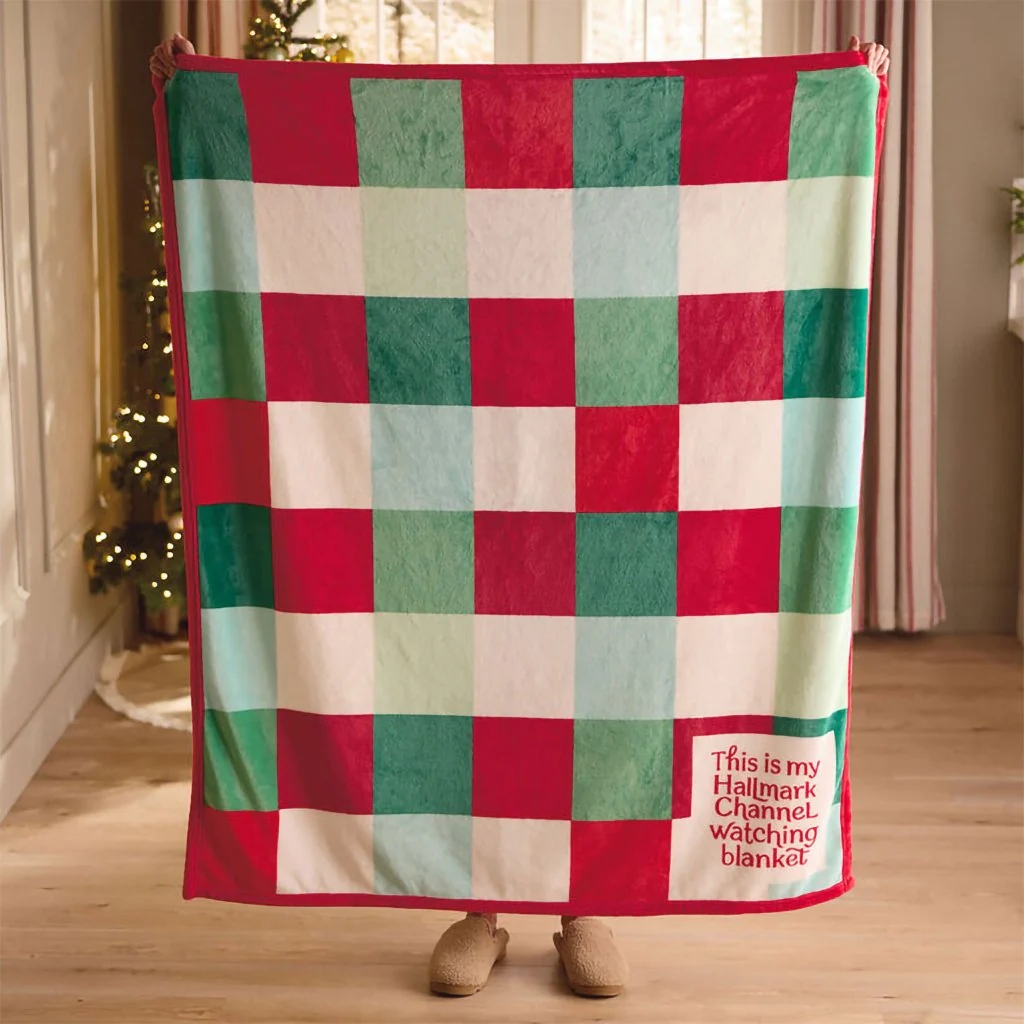 Hallmark : Hallmark Channel Watching Plaid Blanket, 50x60 - Image 4