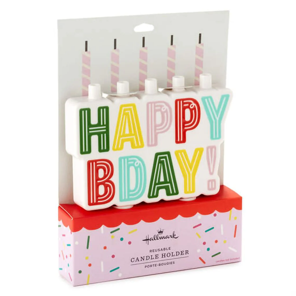 Hallmark : Happy Birthday Candle Holder - Image 4
