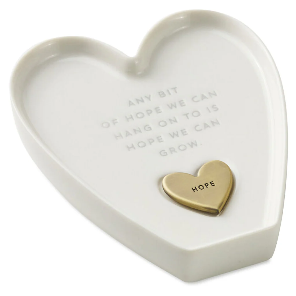 Hallmark : Heart-Shaped Trinket Dish With Token