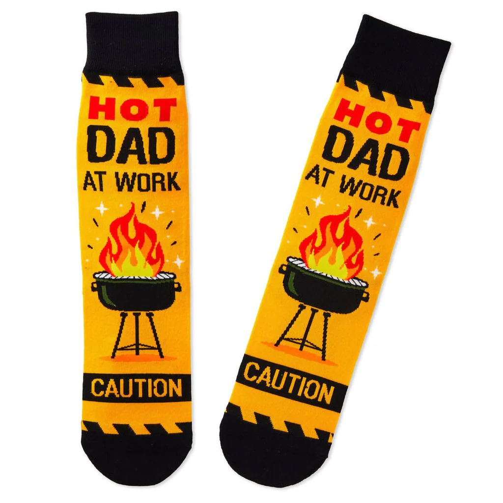 Hallmark : Hot Dad at Work Novelty Crew Socks