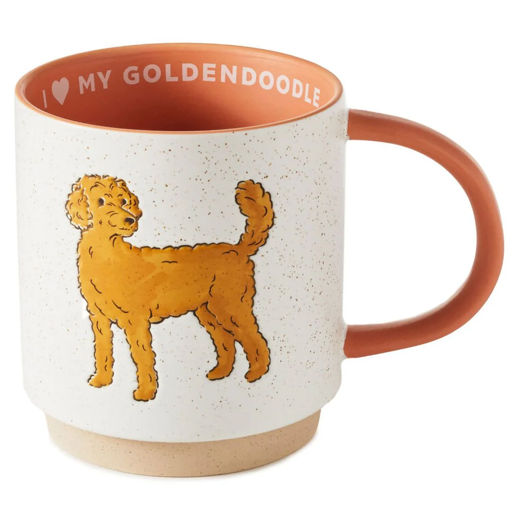 Hallmark : I Heart My Goldendoodle Mug, 16 oz.