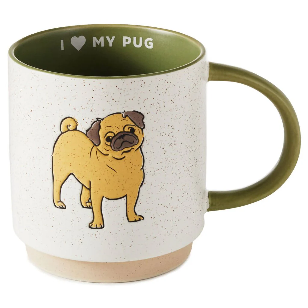 Hallmark : I Heart My Pug Mug, 16 oz.
