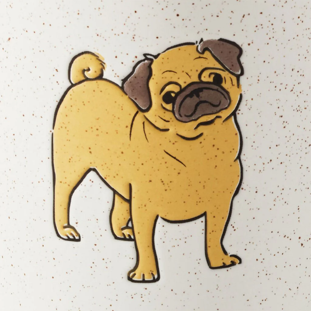 Hallmark : I Heart My Pug Mug, 16 oz. - Image 2
