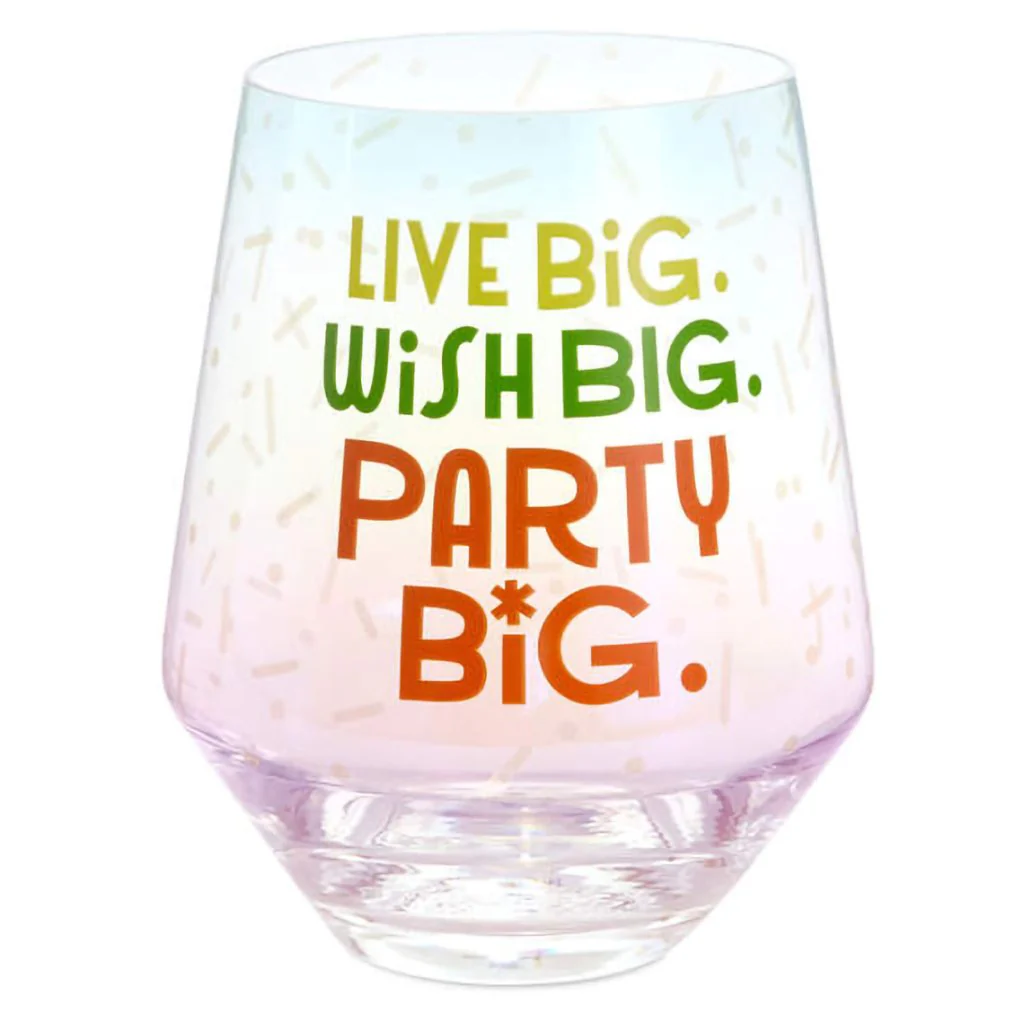 Hallmark : Live Big Jumbo Stemless Wine Glass, 43 oz.