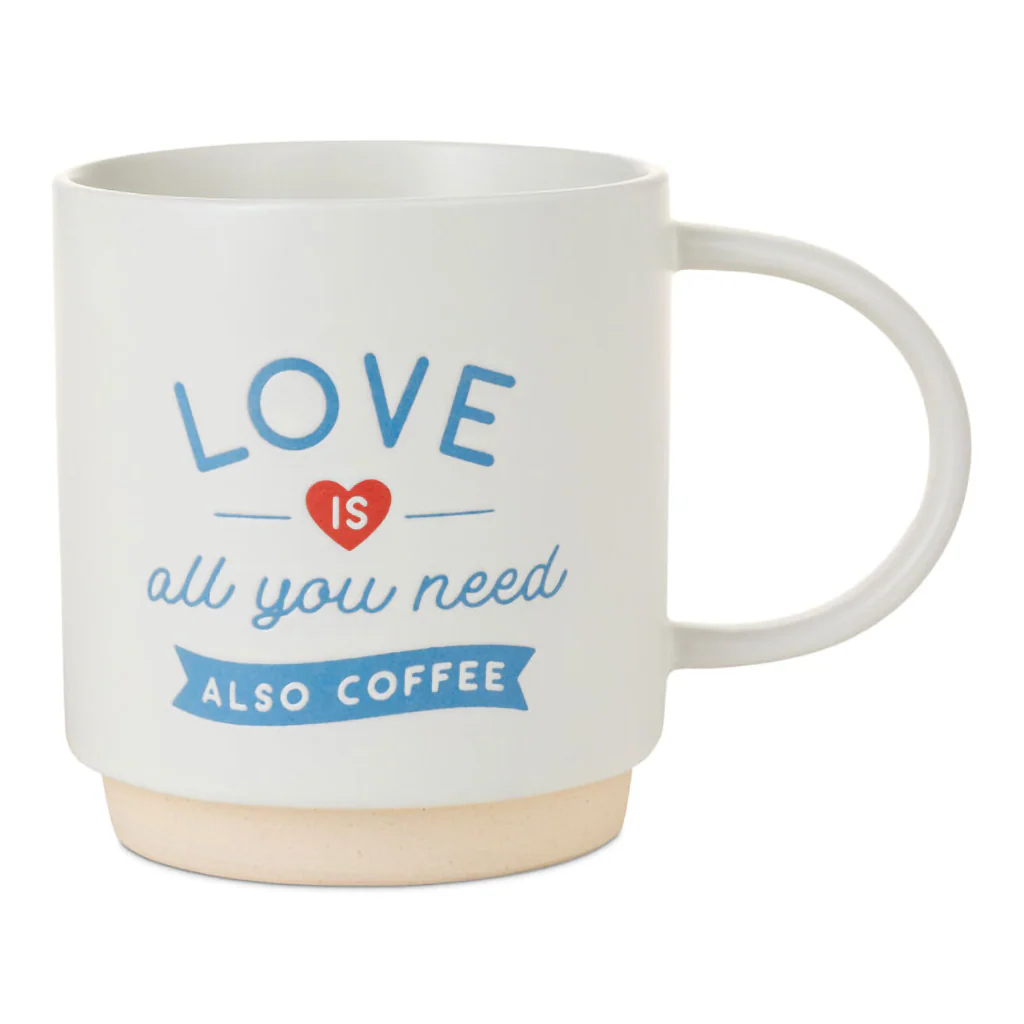 Hallmark : Love and Coffee Funny Mug, 16 oz.