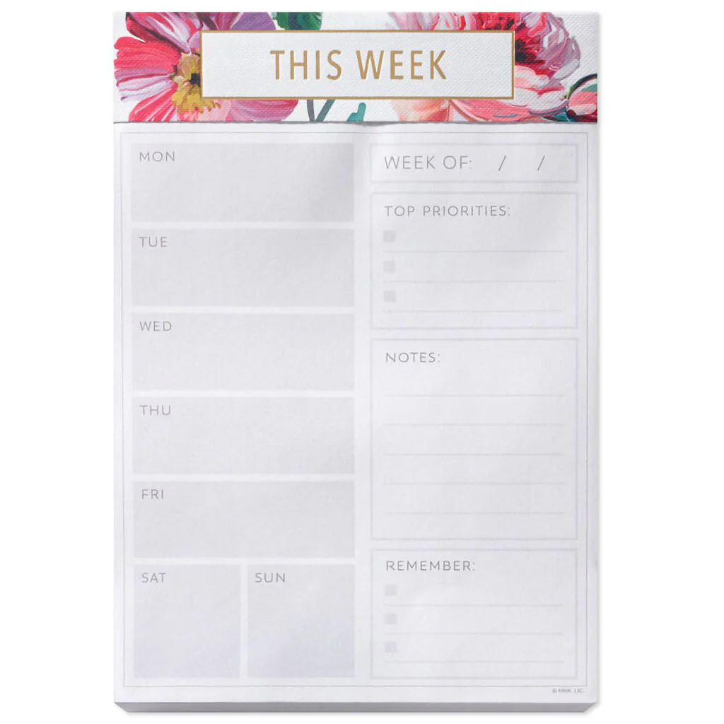 Hallmark : Lush Floral Prompted Note Pad