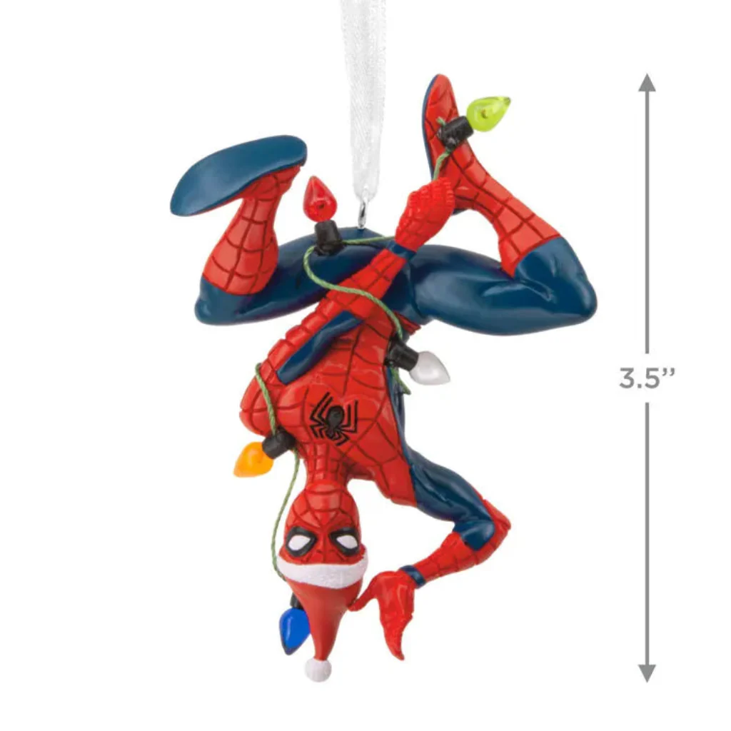 Hallmark : Marvel Spider-Man Hanging From Lights Ornament - Image 3