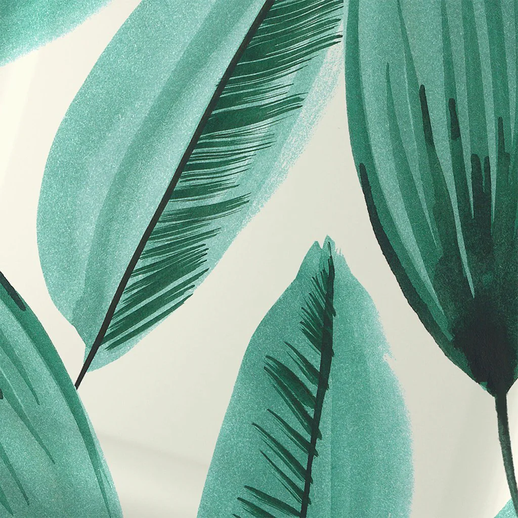 Hallmark : Palm Leaves Print Square Dinner Plates, Set of 8 - Image 4