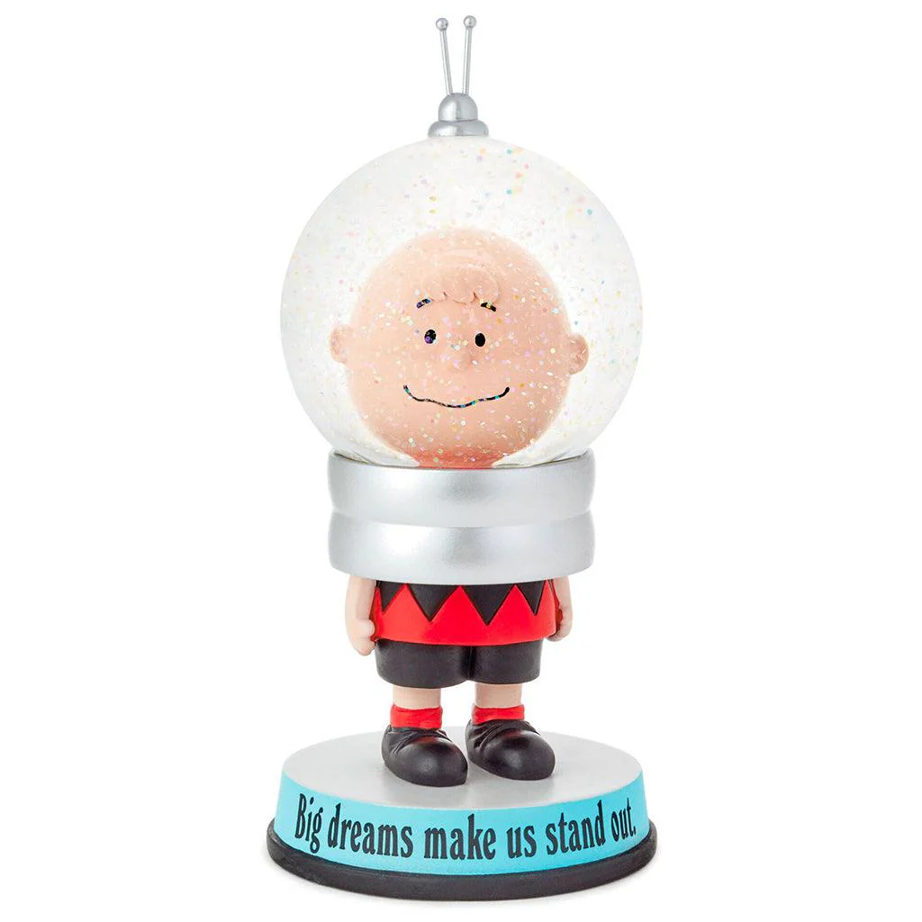 Hallmark : Peanuts® Charlie Brown Big Dreams Snow Globe - Image 3