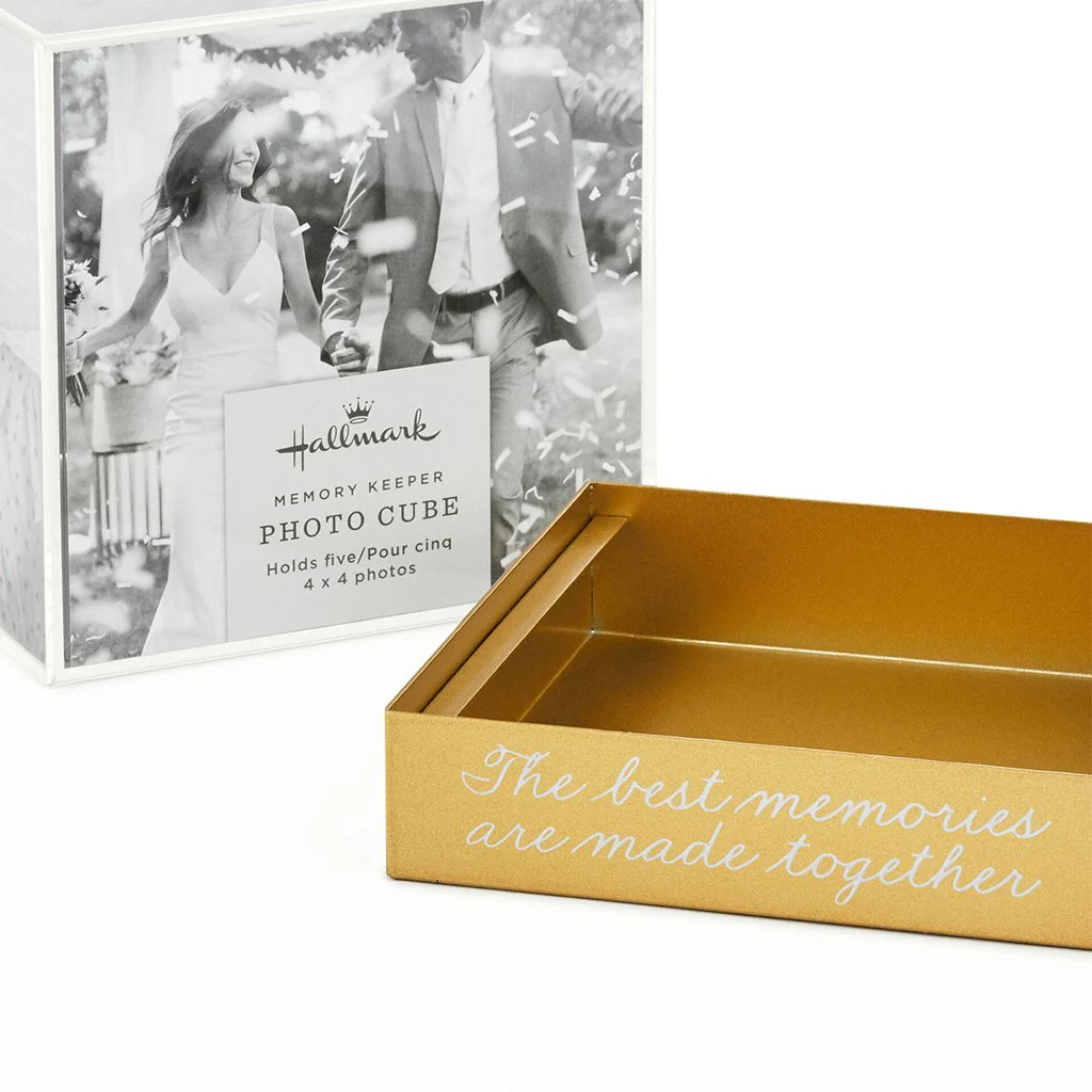 Hallmark : Photo Cube Acrylic Picture Frame, Holds 5 Photos - Image 3