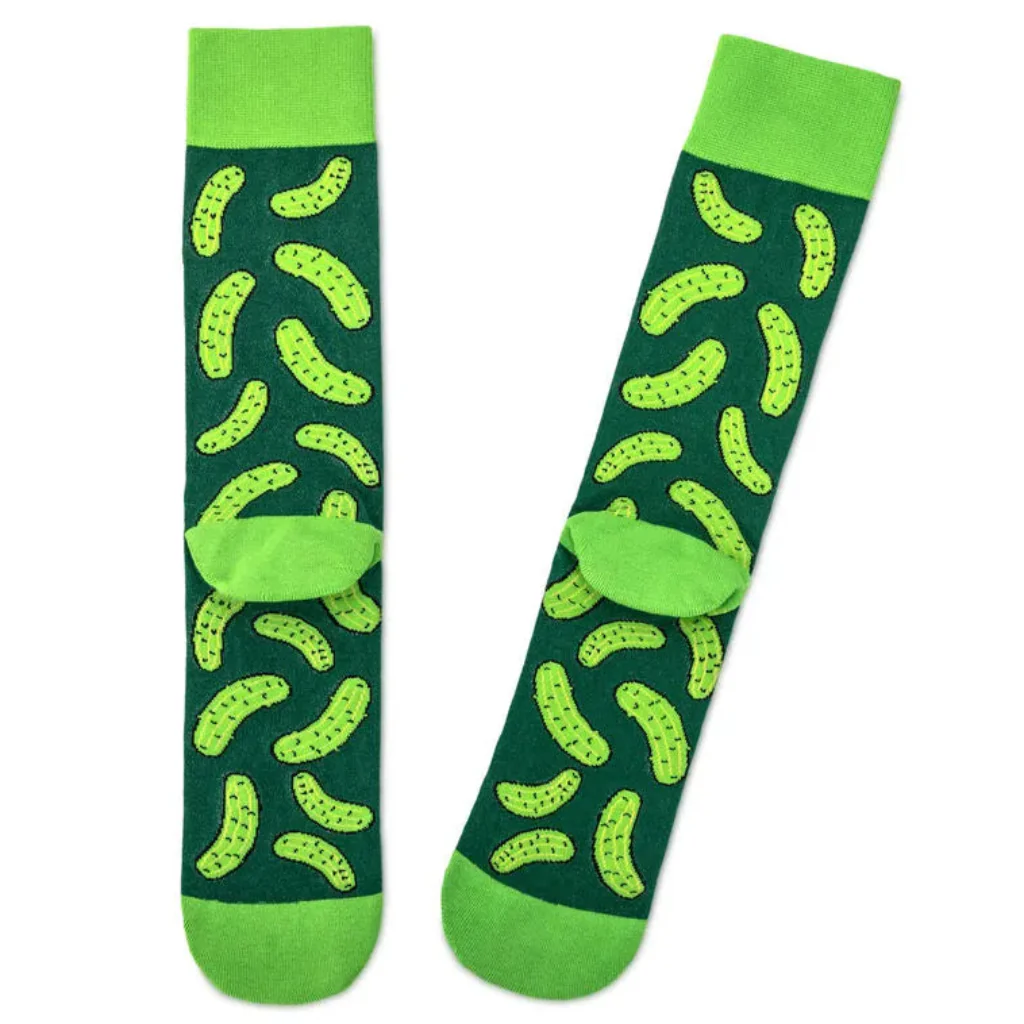 Hallmark : Relish the Moment Pickle Novelty Crew Socks - Image 2