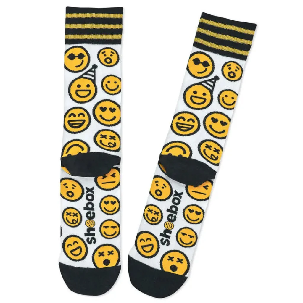 Hallmark : Smiley Faces Novelty Crew Socks - Image 2