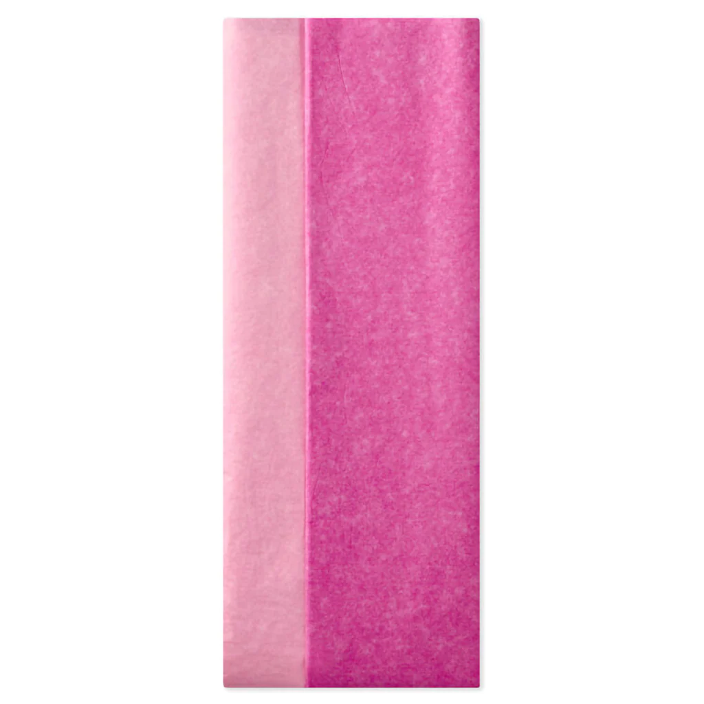 Hallmark : Solid Hot Pink/Medium Pink 2-Pack Tissue Paper, 6 sheets