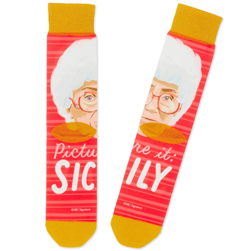 Hallmark : Sophia The Golden Girls Sicily Novelty Crew Socks - Image 2