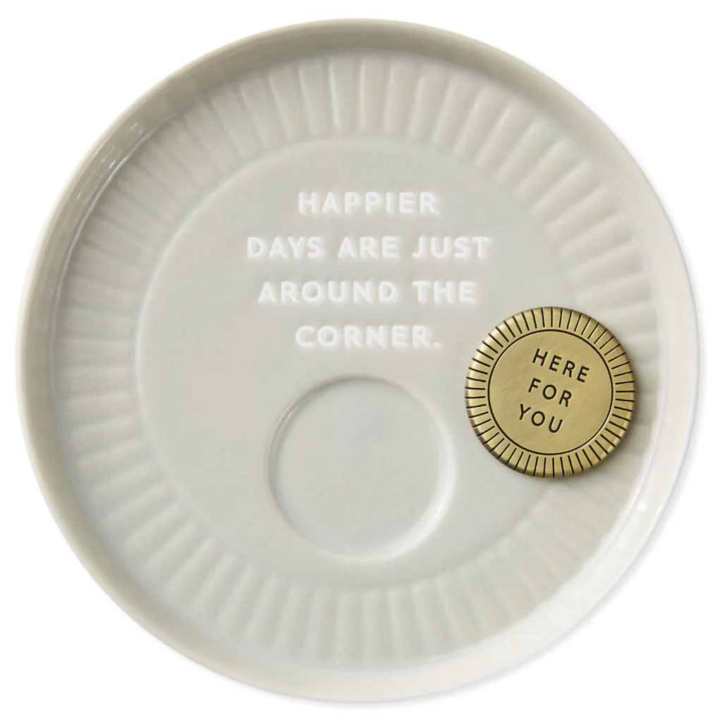 Hallmark : Sun and Rays Round Trinket Dish With Token
