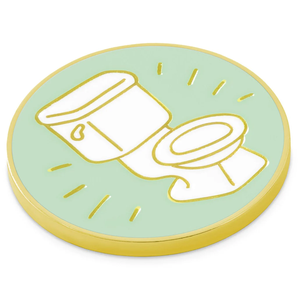 Hallmark : Sweary Toilet Metal Pocket Token - Image 3