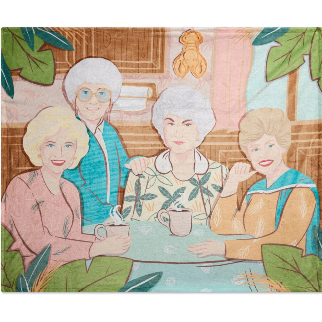 Hallmark : The Golden Girls at the Kitchen Table Throw Blanket, 50x60 - Image 4