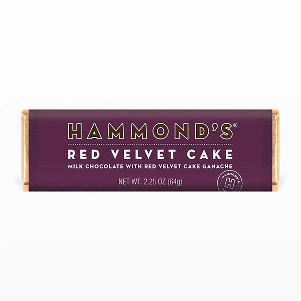 Hammond's Candies : Red Velvet Cake Milk Chocolate Candy Bars