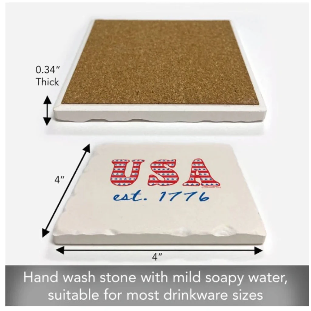 Highland : Est. 1776 Single Tumbled Tile Coaster - Image 3