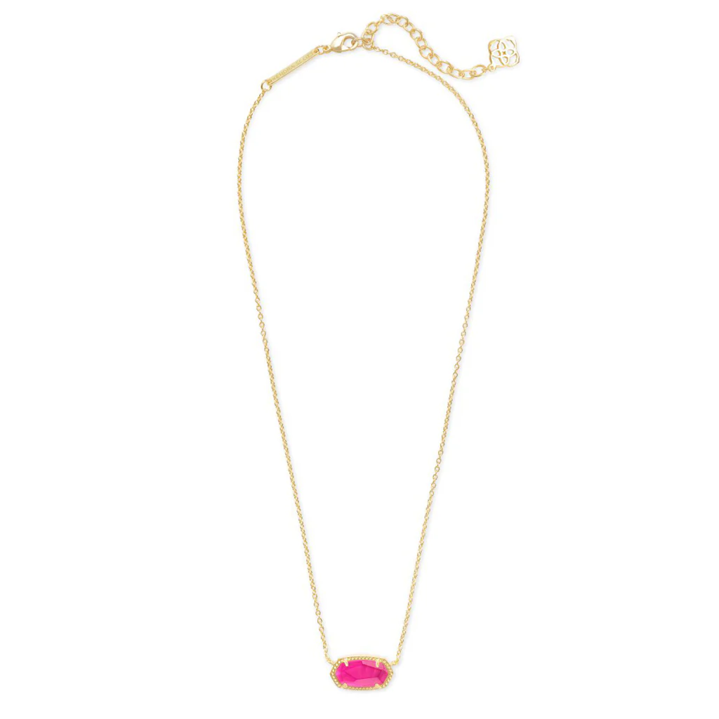 Kendra Scott : Elisa Pendant Gold Necklace - Azalea Illusion - Image 4
