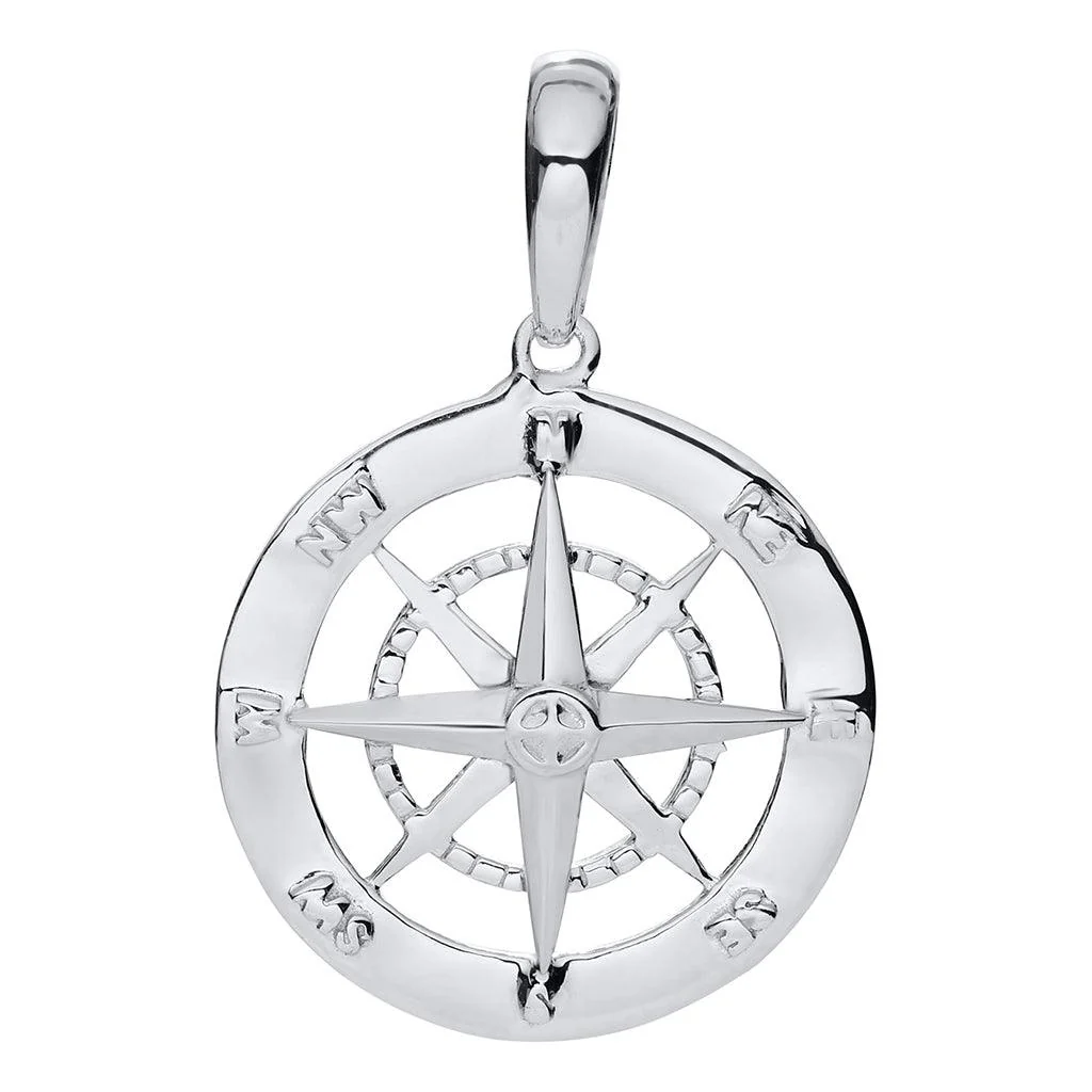Cape Cod : Compass Rose Necklace - Silver - Image 4