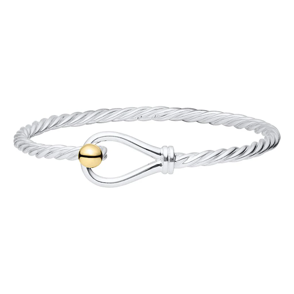 Cape Cod : Twisted Loop Bracelet - Two Tone