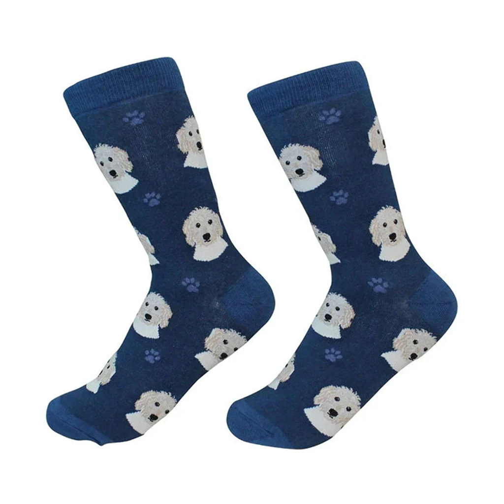 Life Is Better : Crew Socks - Goldendoodle