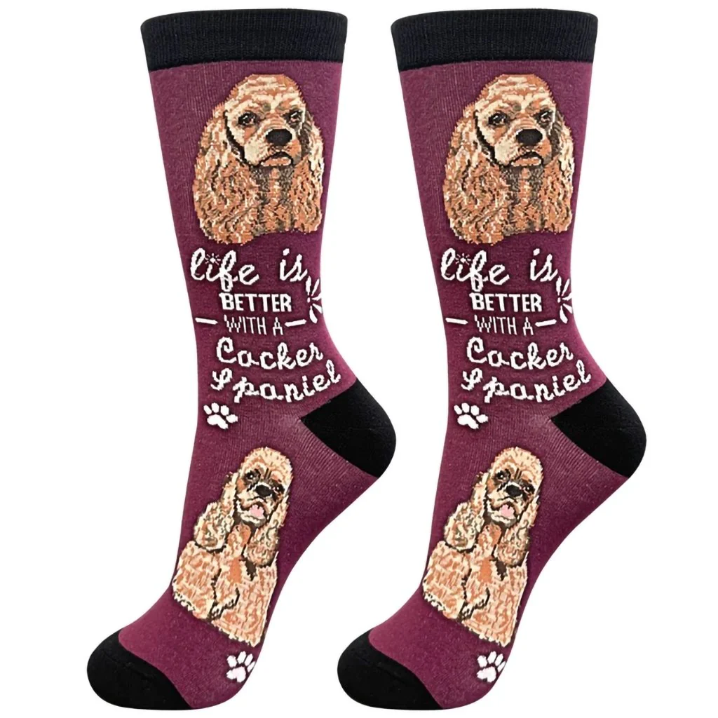 Life Is Better : Cocker Spaniel Spaniel Unisex Crew Socks