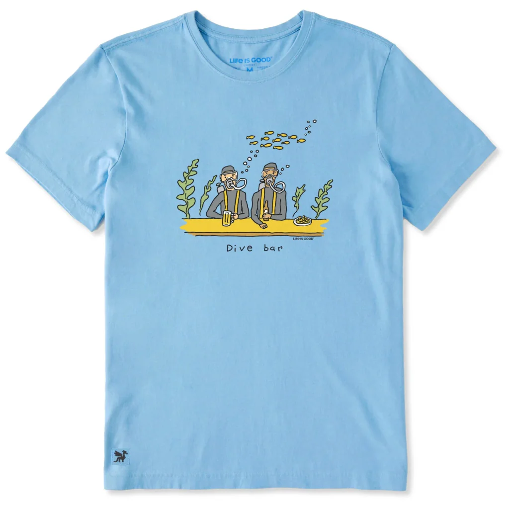 Life Is Good : Men's Dive Bar Short Sleeve T-Shirt