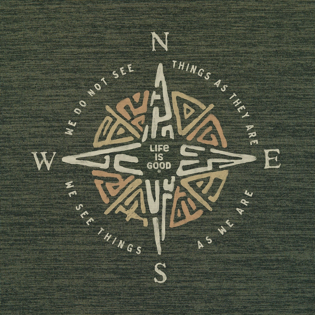 Life Is Good : Men's Tribal Compass Crusher Tee - Image 2