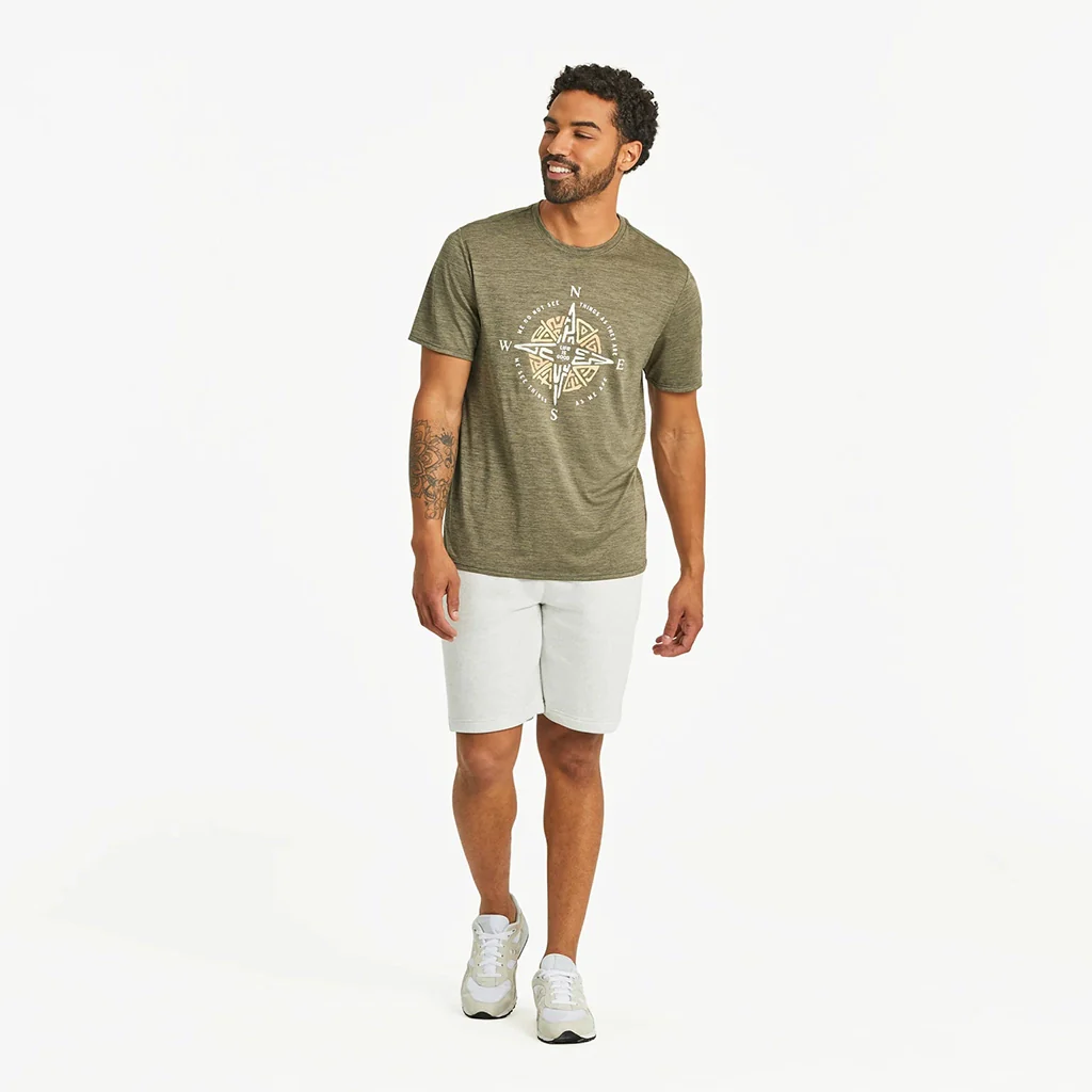 Life Is Good : Men's Tribal Compass Crusher Tee - Image 5