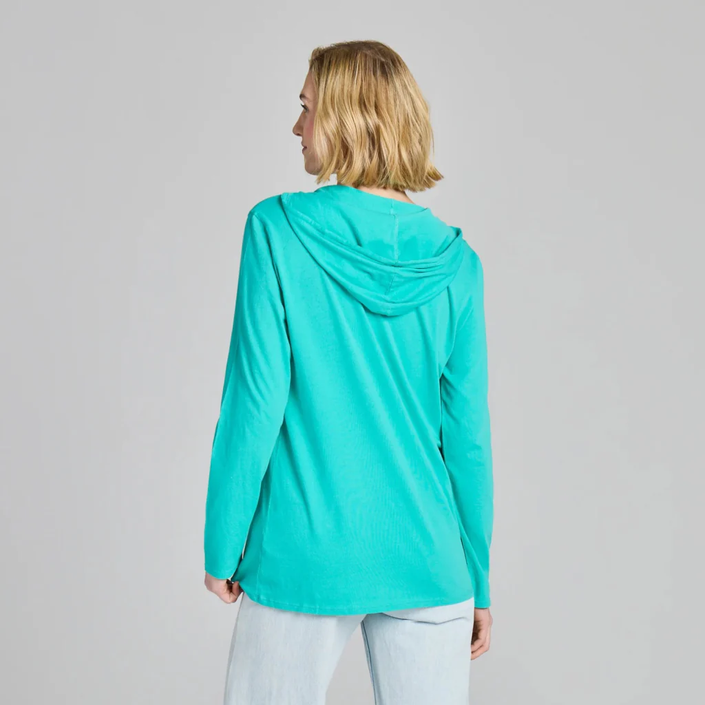 Life Is Good : Women's Hooded Best Things Long Sleeve T-Shirt - Image 3