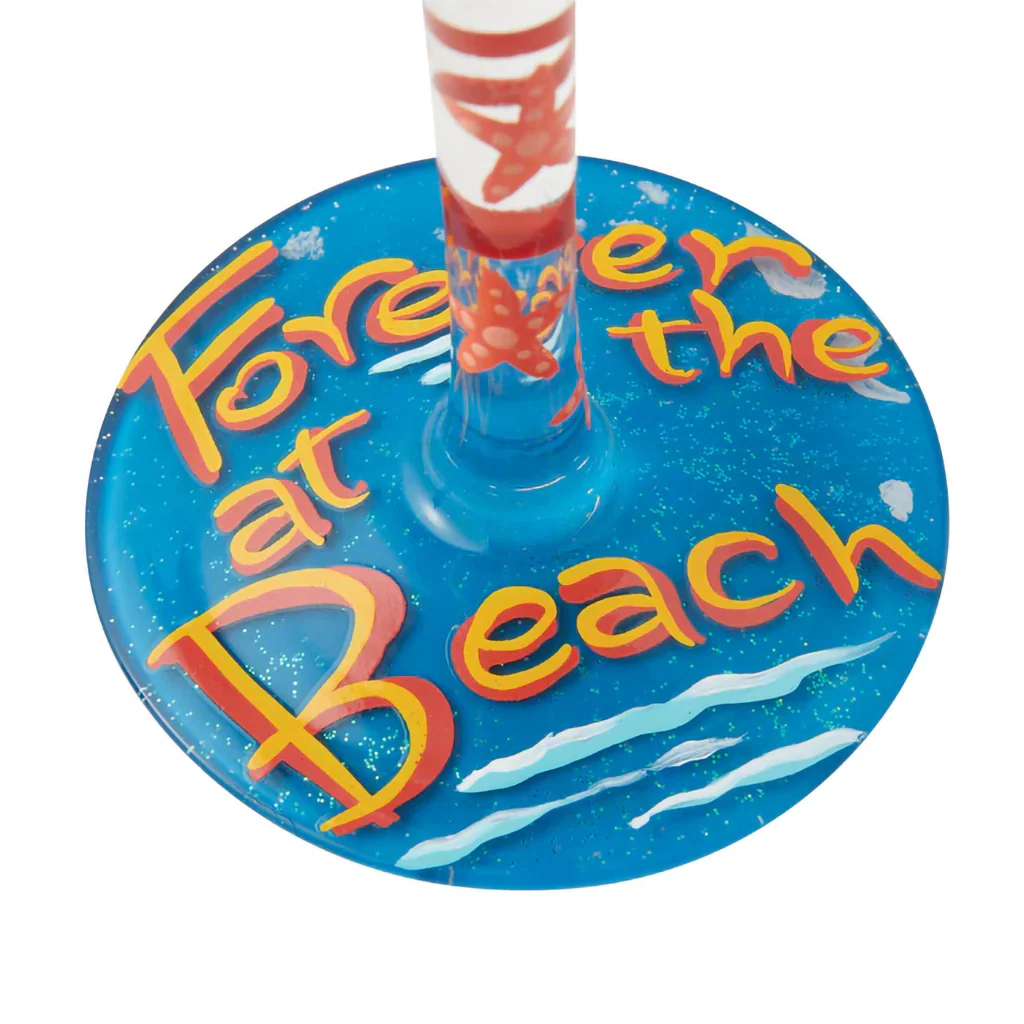 Lolita : Forever at the Beach Wine Glass - Image 3