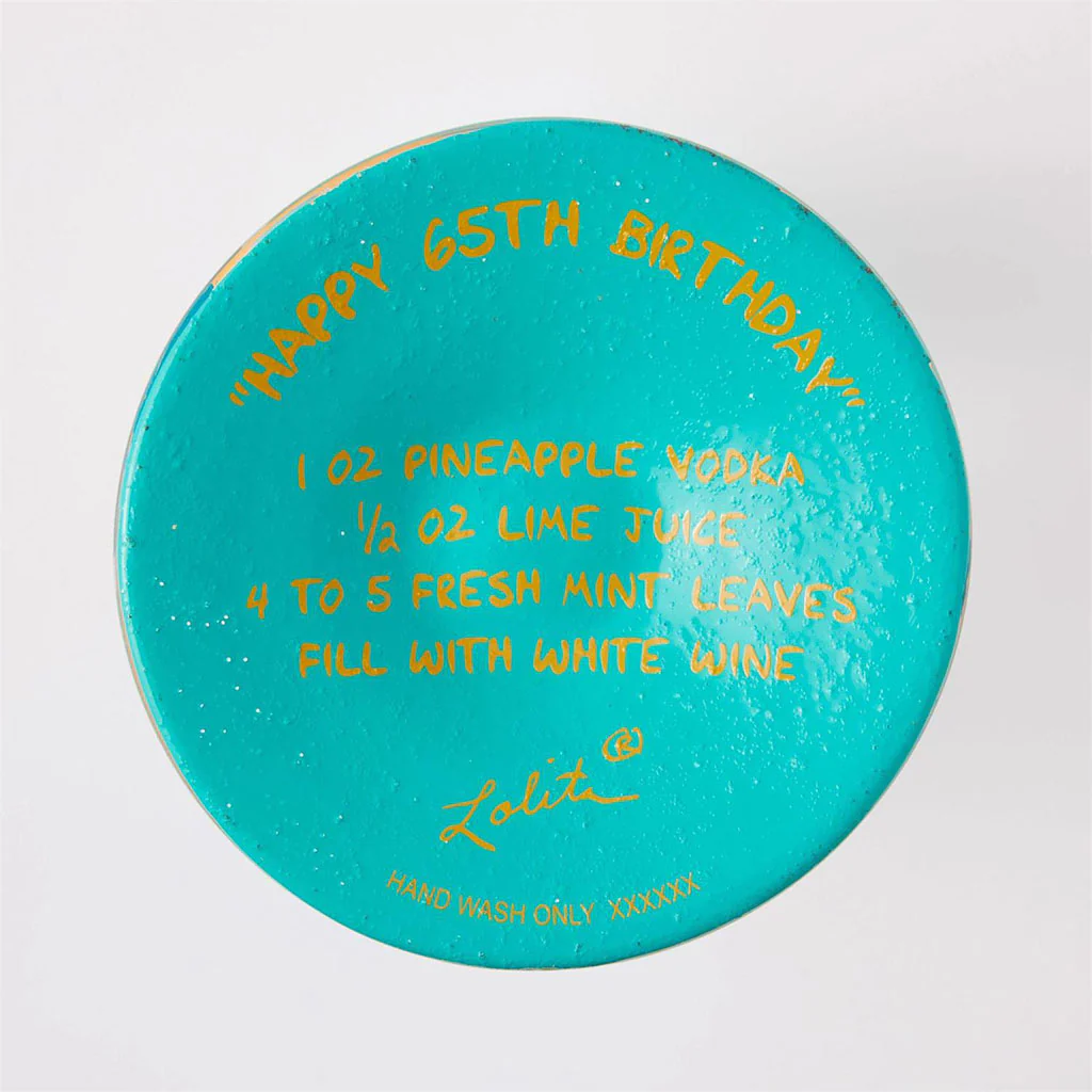 Lolita : Happy 65th Birthday Wine Glass - Image 5