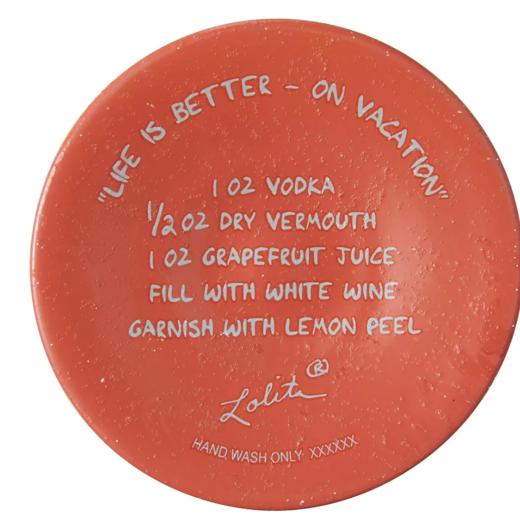 Lolita : Life on Vacation Wine Glass - Image 6