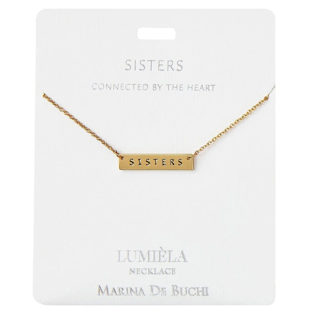 Lumiela Necklace: " connected by the heart " - Sister